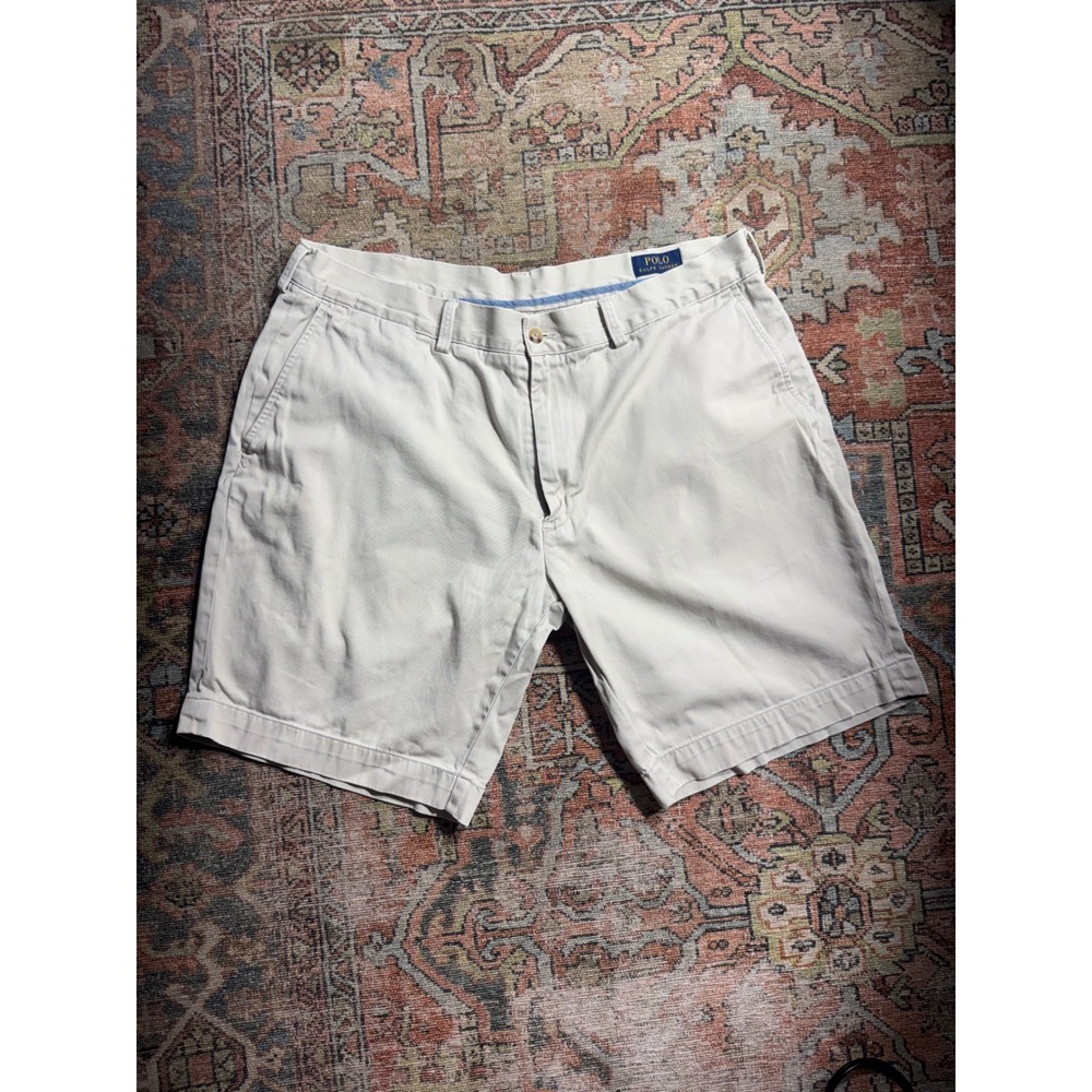 Polo Ralph Lauren Mens Classic Fit 9" Chino Shorts Stone Beige- Size 38